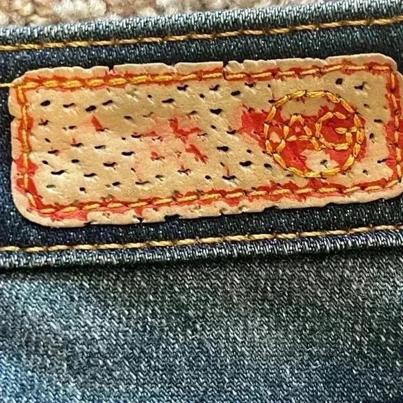 Ag Adriano Goldschmeid The Stevie Slim Straight Jeans, Size 25R - Picture 6 of 13